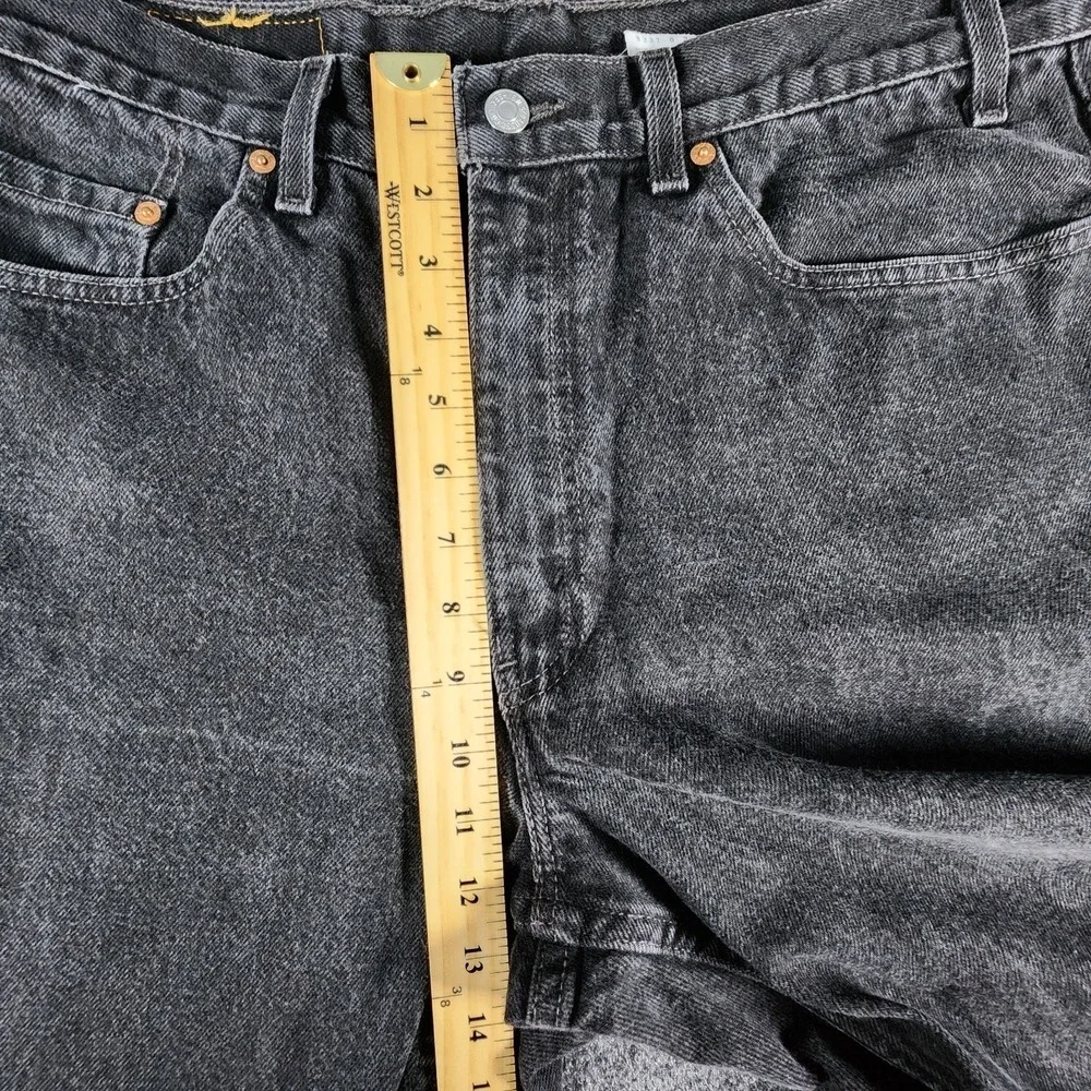 VTG Levis 550 Jeans Black Men's 38x34 Fit 34x32 Y2K 2000‎ Relaxed Fit Denim